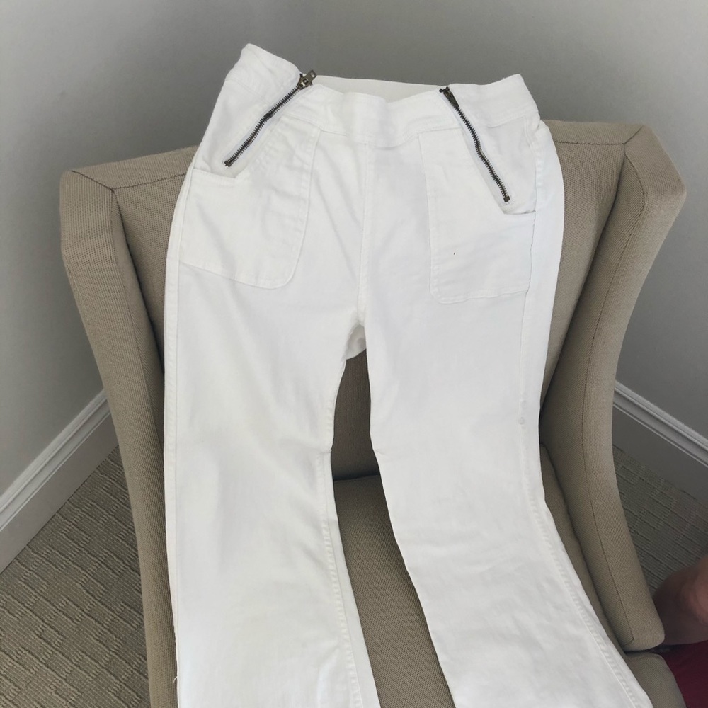 Blank white jeans